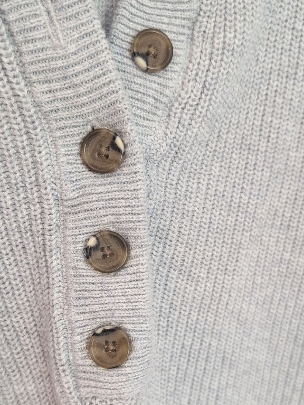 Aerie Gray 100% Cotton Henley Sweater - Picture 3 of 8